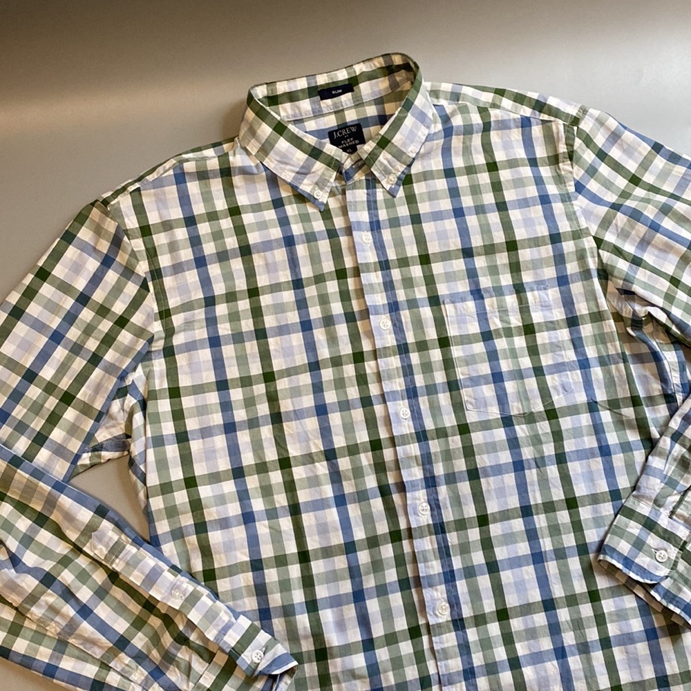 J. Crew Flex Washed Button Down Shirt SIZE XL - Picture 2 of 3